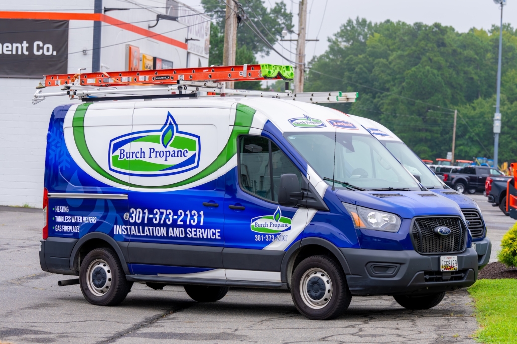 Burch installation and service van